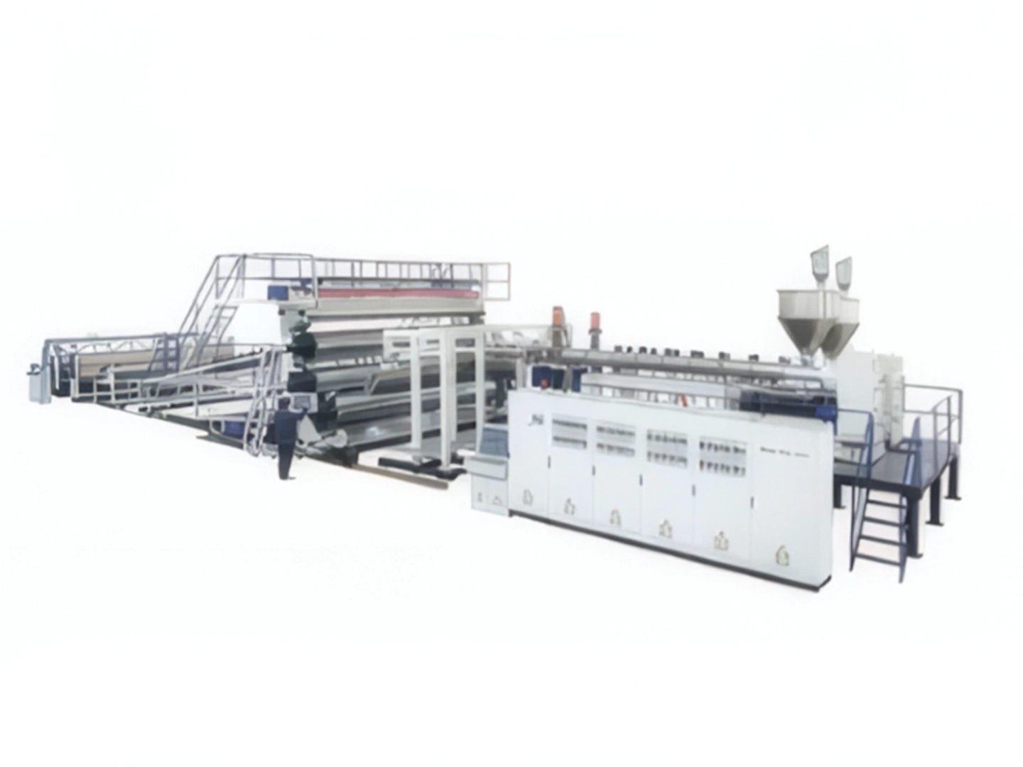 Hdpe/ldpe vodootporna linija za ekstruziju geomembrane velike širine